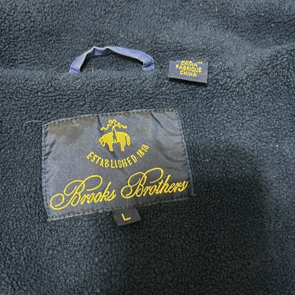 Men’s Brooks Brothers Winter Jacket. Size Large. Blue. - Picture 9 of 13
